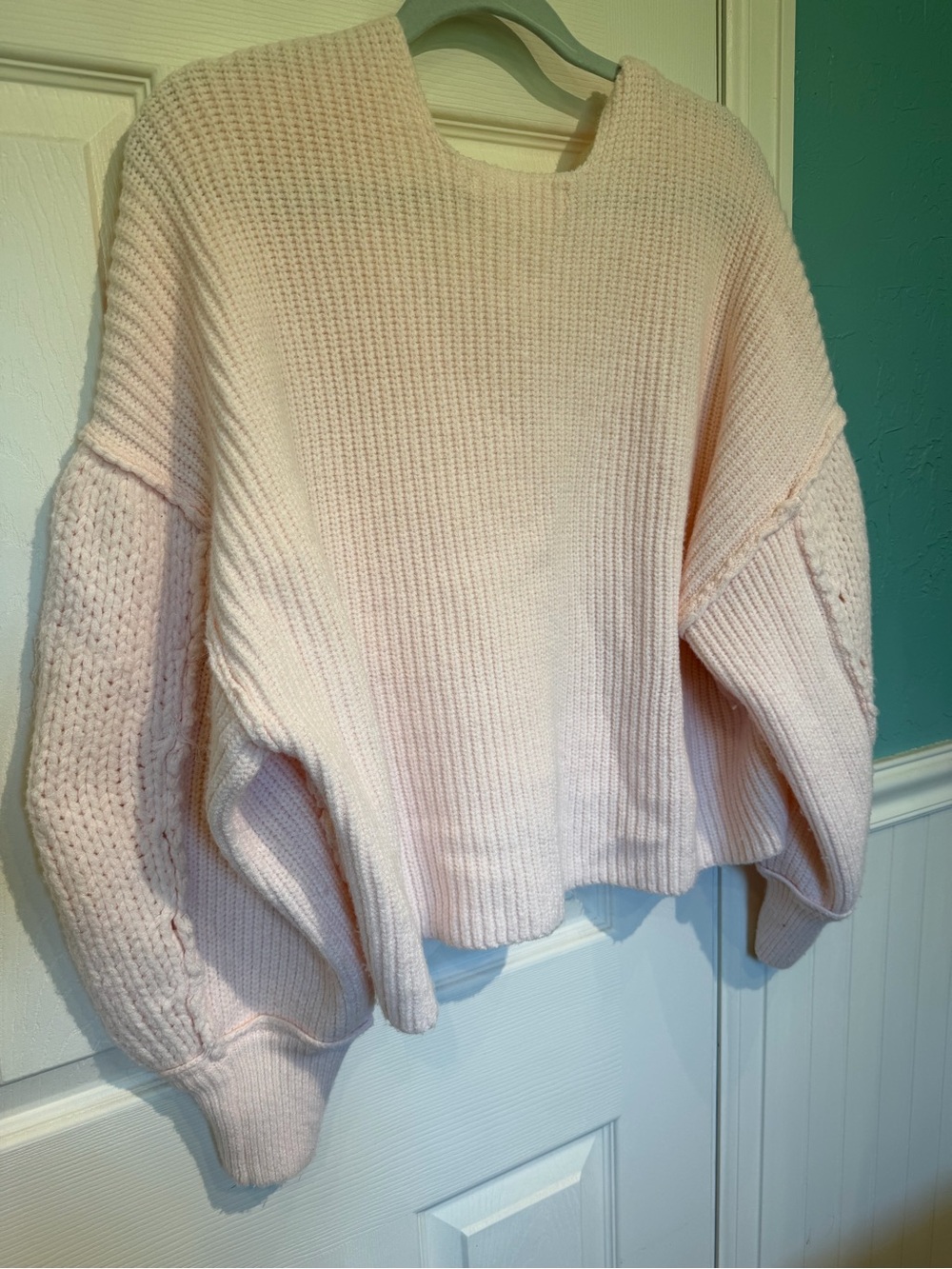 Altar'd State Laney Pink Cropped Sweater - Picture 4 of 6